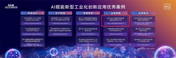 世界人工智能大会 | 江行智能大模型解决方案入选“AI赋能新型工业化创新应用优秀案例”