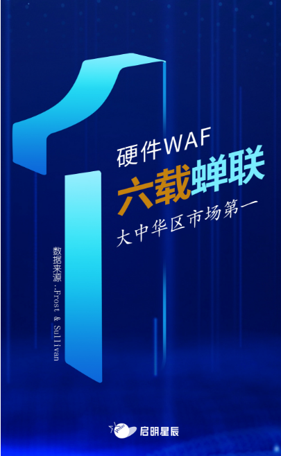 20.7%市场份额！启明星辰蝉联大中华区硬件WAF市场第一